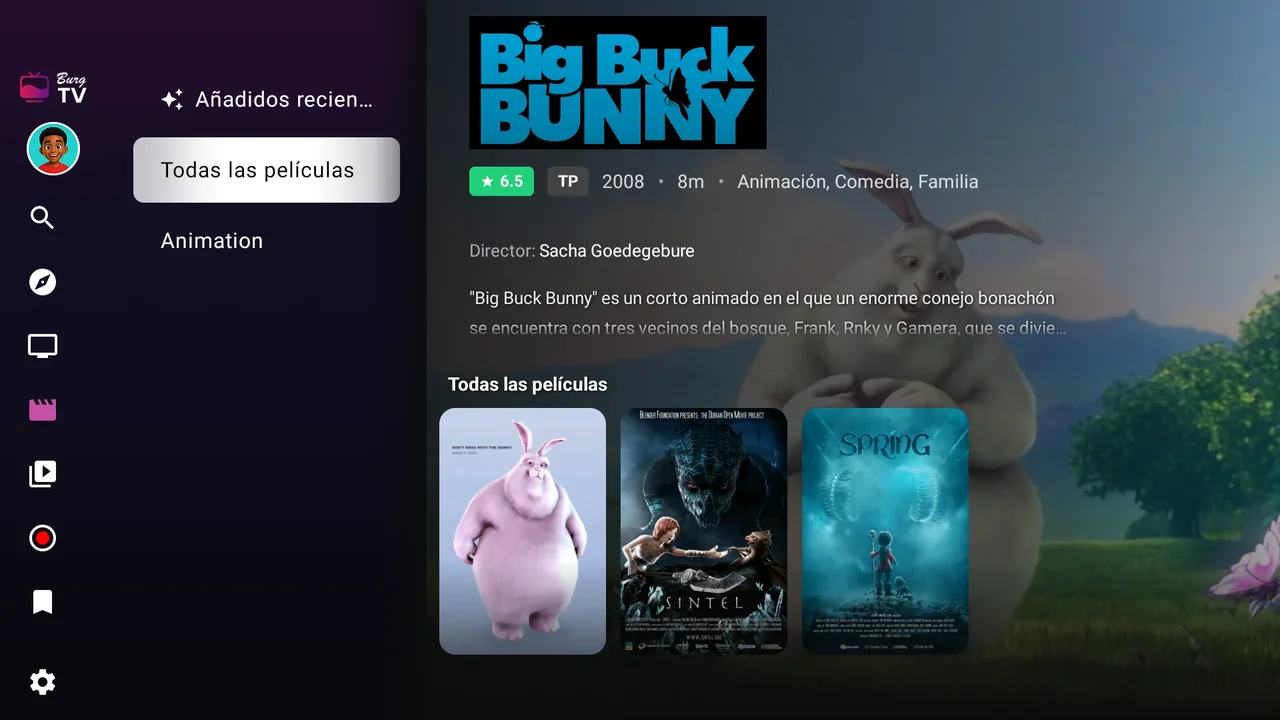 El catálogo visto desde el perfil Niños